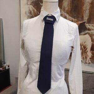 Navy blue women tie